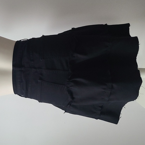 Refashioned Y2K Distressed Tiered Denim Skirt (M/L) - Picture 7 of 8